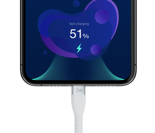 3mk Kabel Hyper Silicone USB-C - USB-C 60W 3A - 726582 - zdjęcie 4